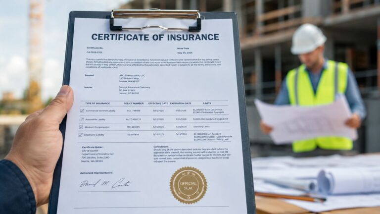 Certificate of Insurance for Vendors: A Contractor’s Guide